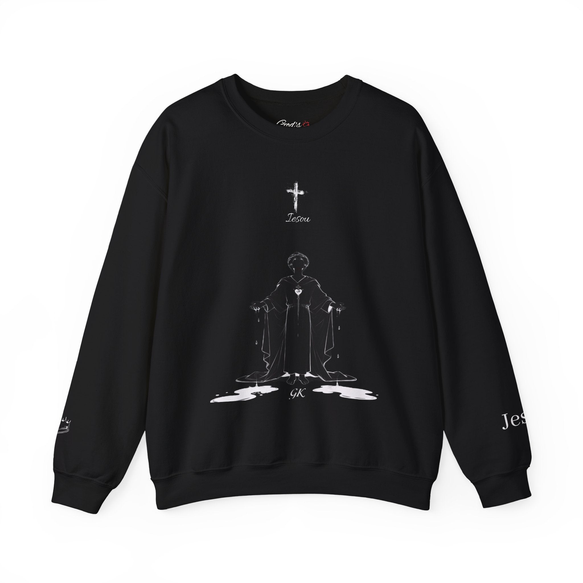 Crewneck Sweatshirt — "Crucify Your Flesh"  Christian Graphic