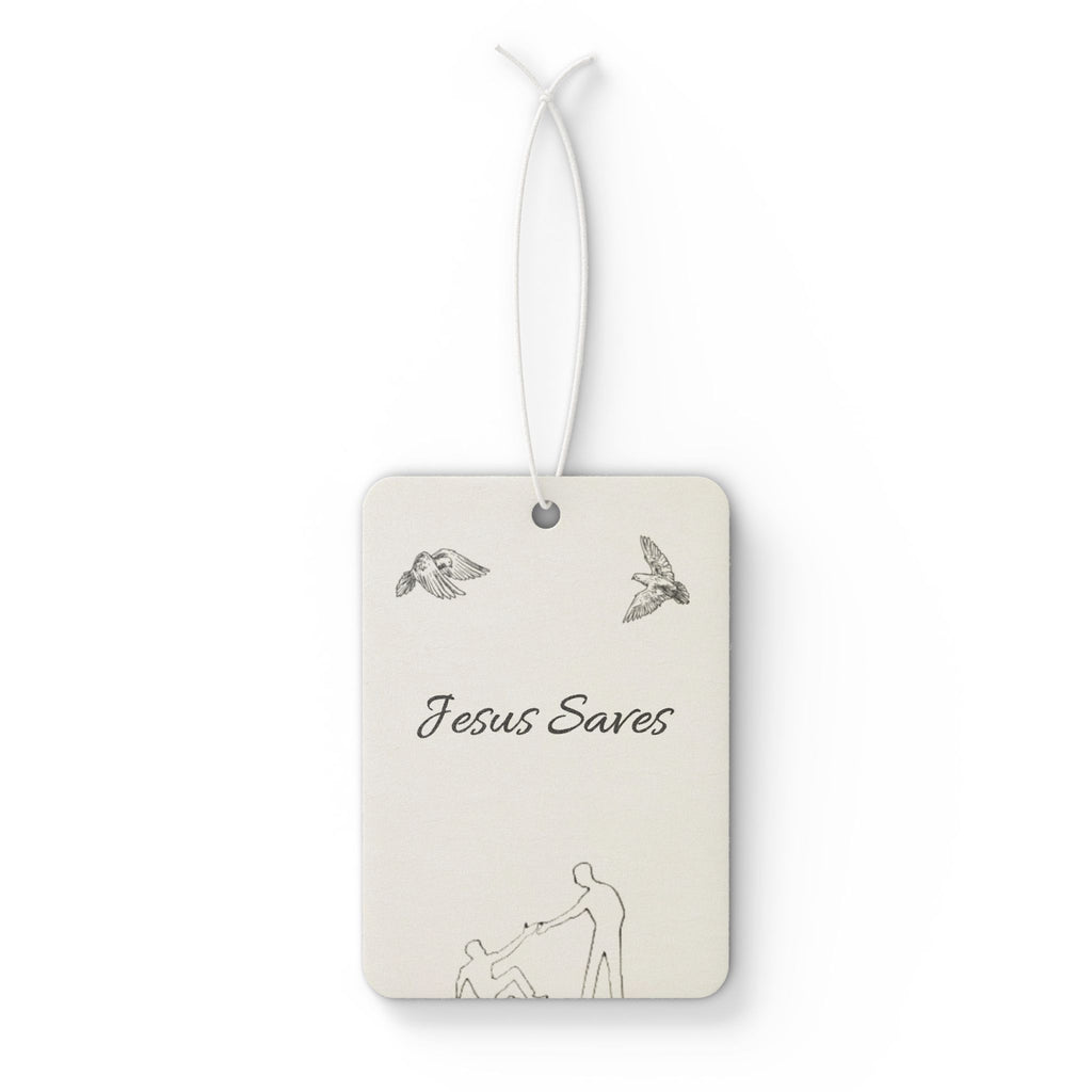 Car Air Freshener - 'Jesus Saves' - God's Kids Clothing