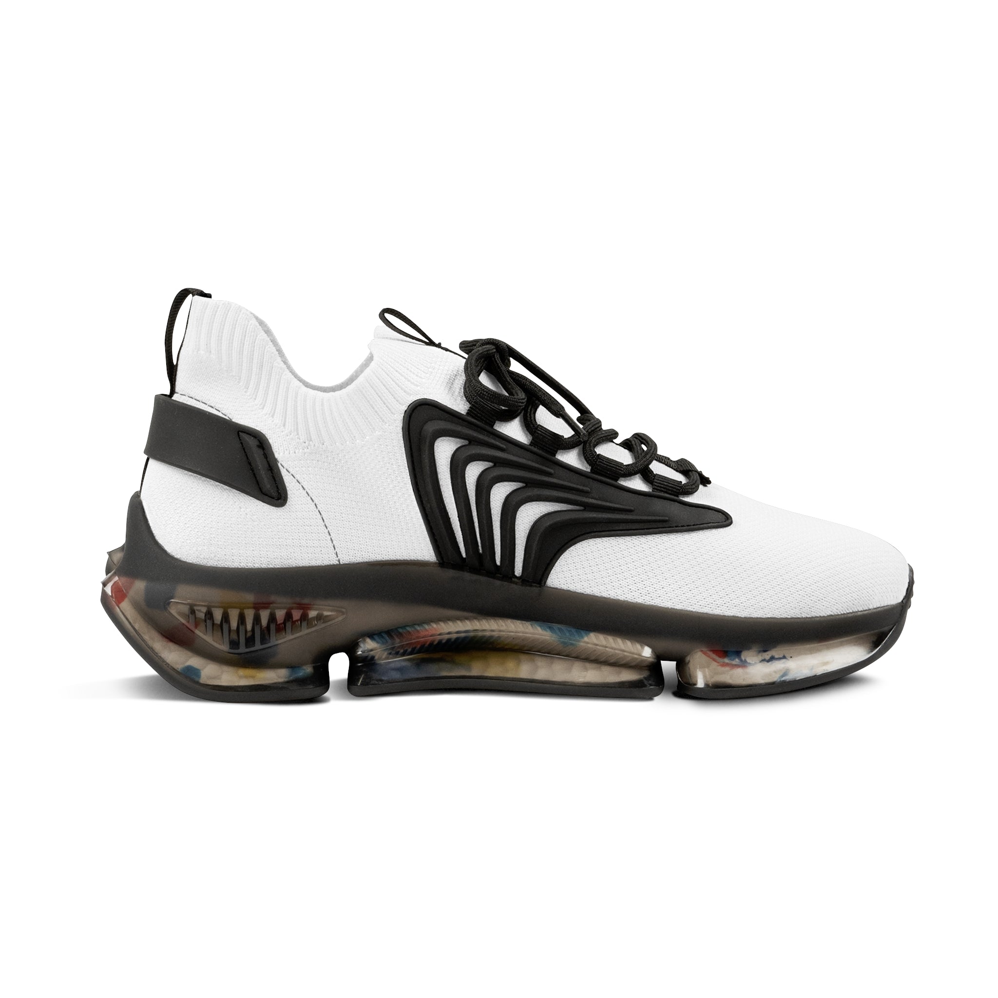 Men's White Mesh Sneakers — 'God's Son' Text Casual Athletic Shoes