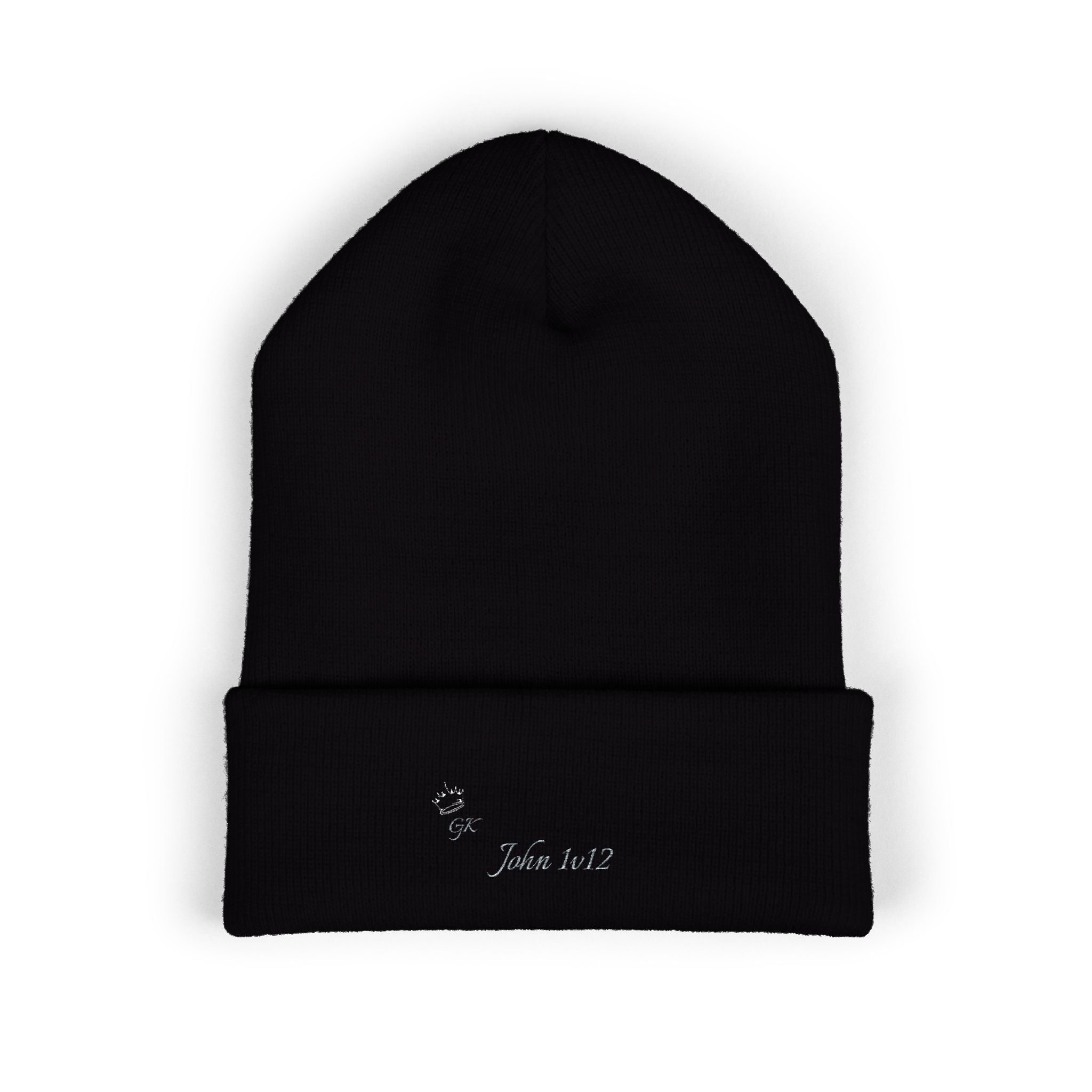 Embroidered Classic Cuffed Beanie - John 4v12 - God's Kids Clothing