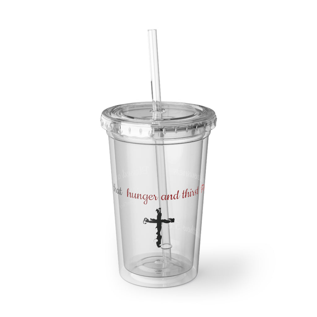 Stylish Acrylic Travel Cup with Straw - God's Kids Clothing