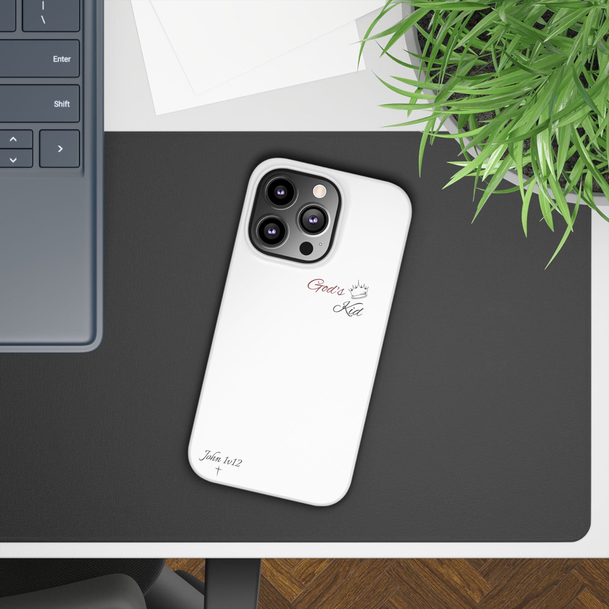 Custom Slim Phone Case - 'God's Kid' Design - God's Kids Clothing