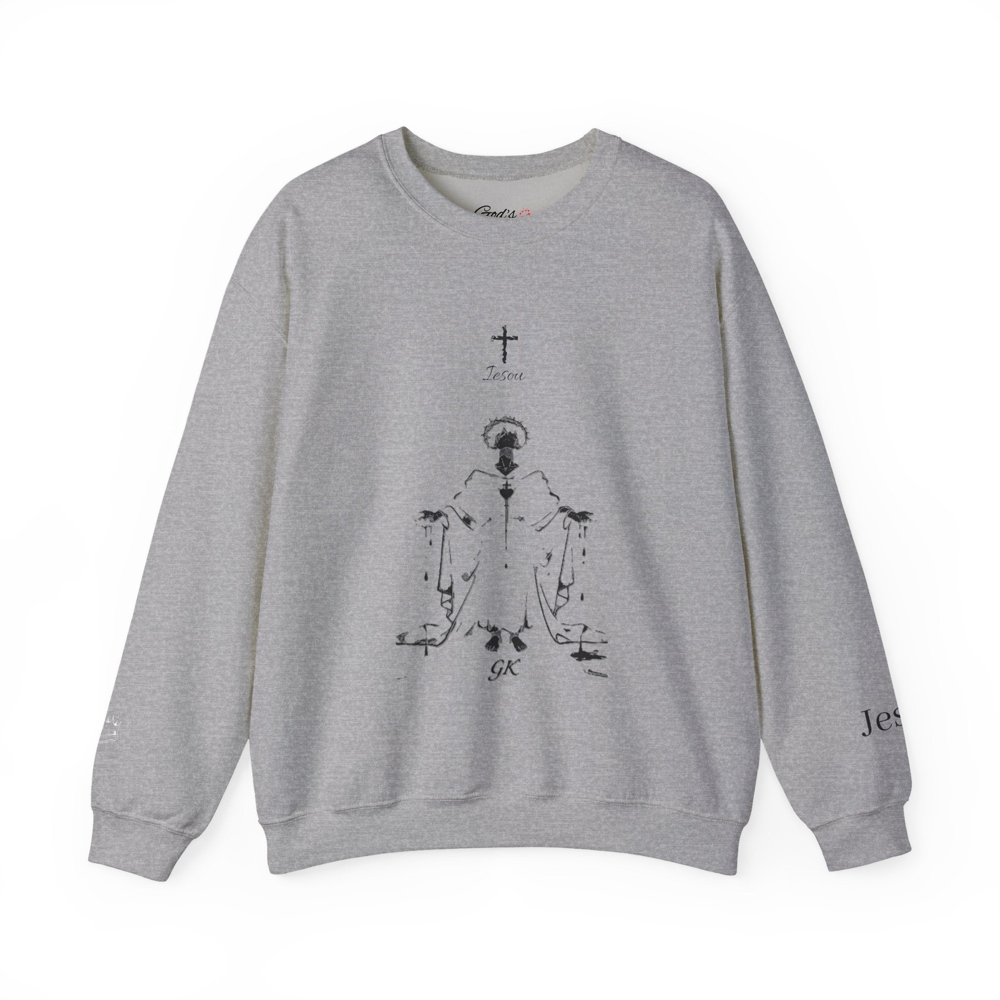 Crewneck Sweatshirt — "Crucify Your Flesh"  Christian Graphic