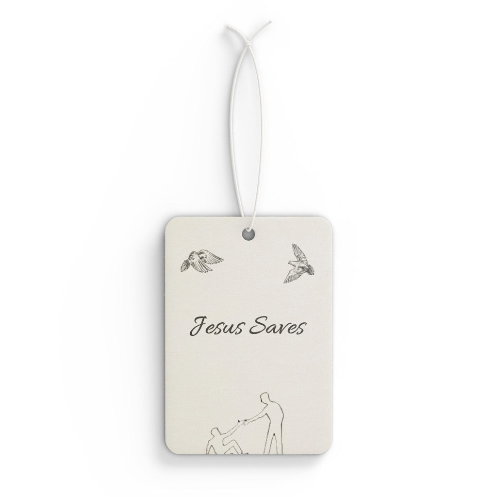 Car Air Freshener - 'Jesus Saves' - God's Kids Clothing