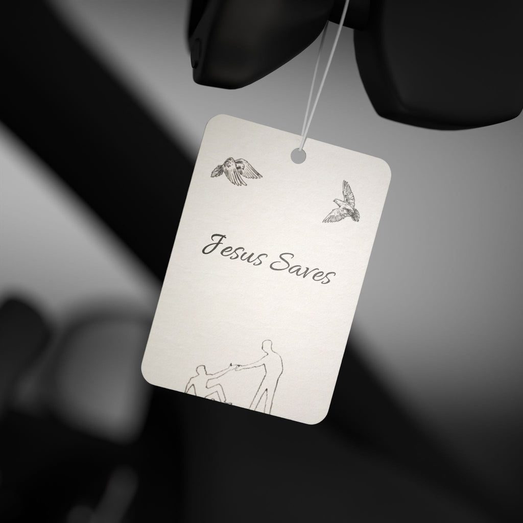 Car Air Freshener - 'Jesus Saves' - God's Kids Clothing