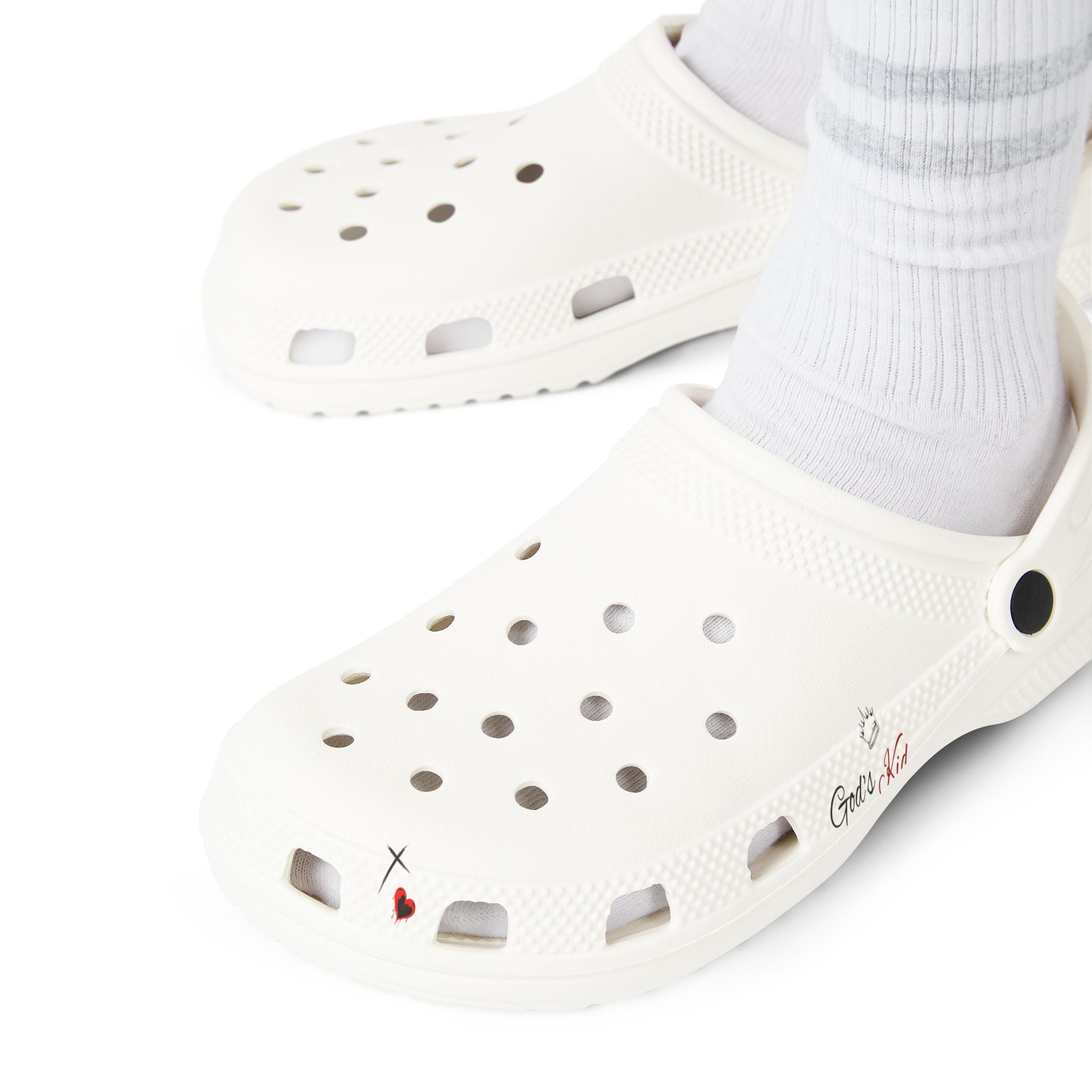 Customizable God's Kids Rubber Clogs(John 3v16) - God's Kids Clothing