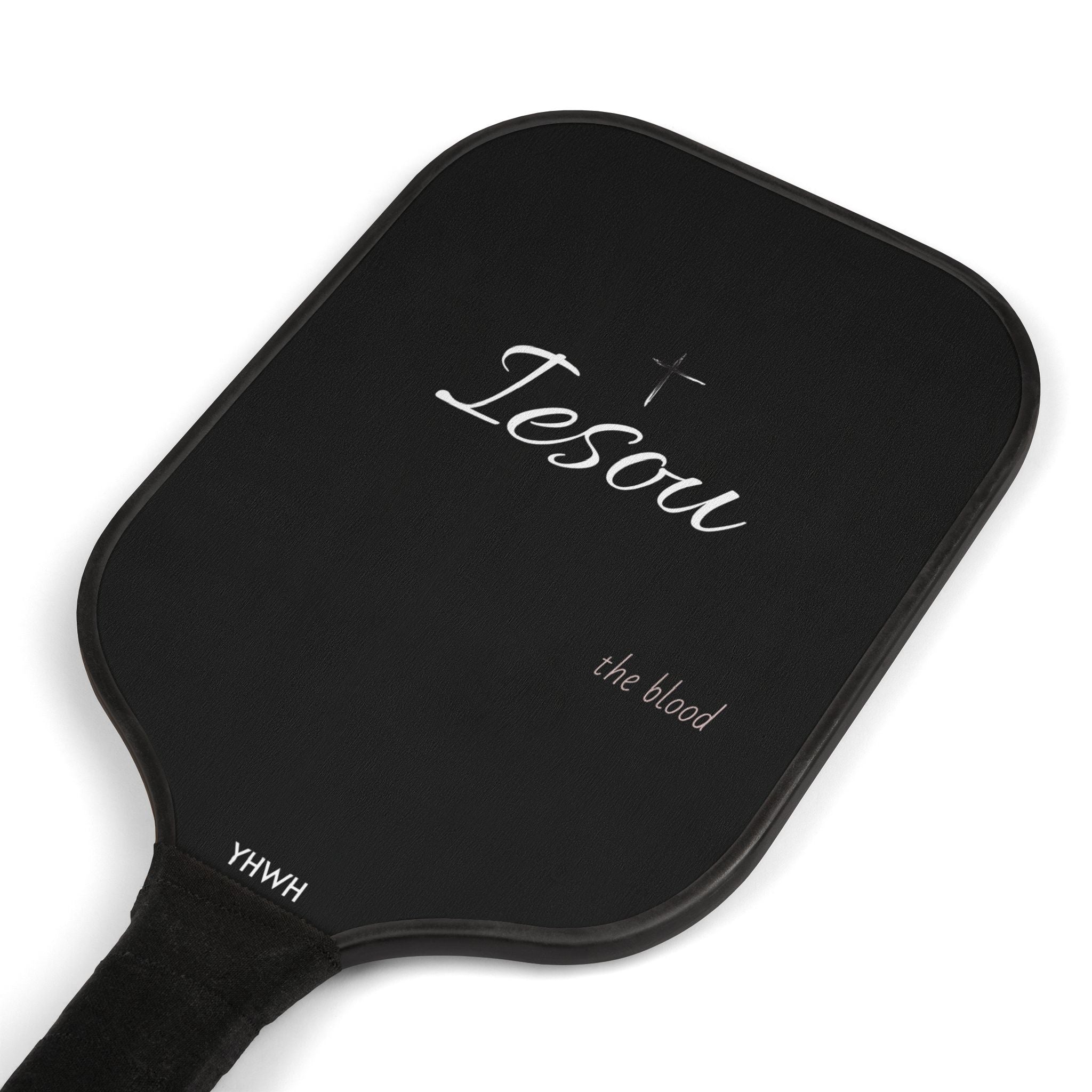 Pickleball Paddle Set — Black ‘Iesou’ Design with Balls (2-Pack)