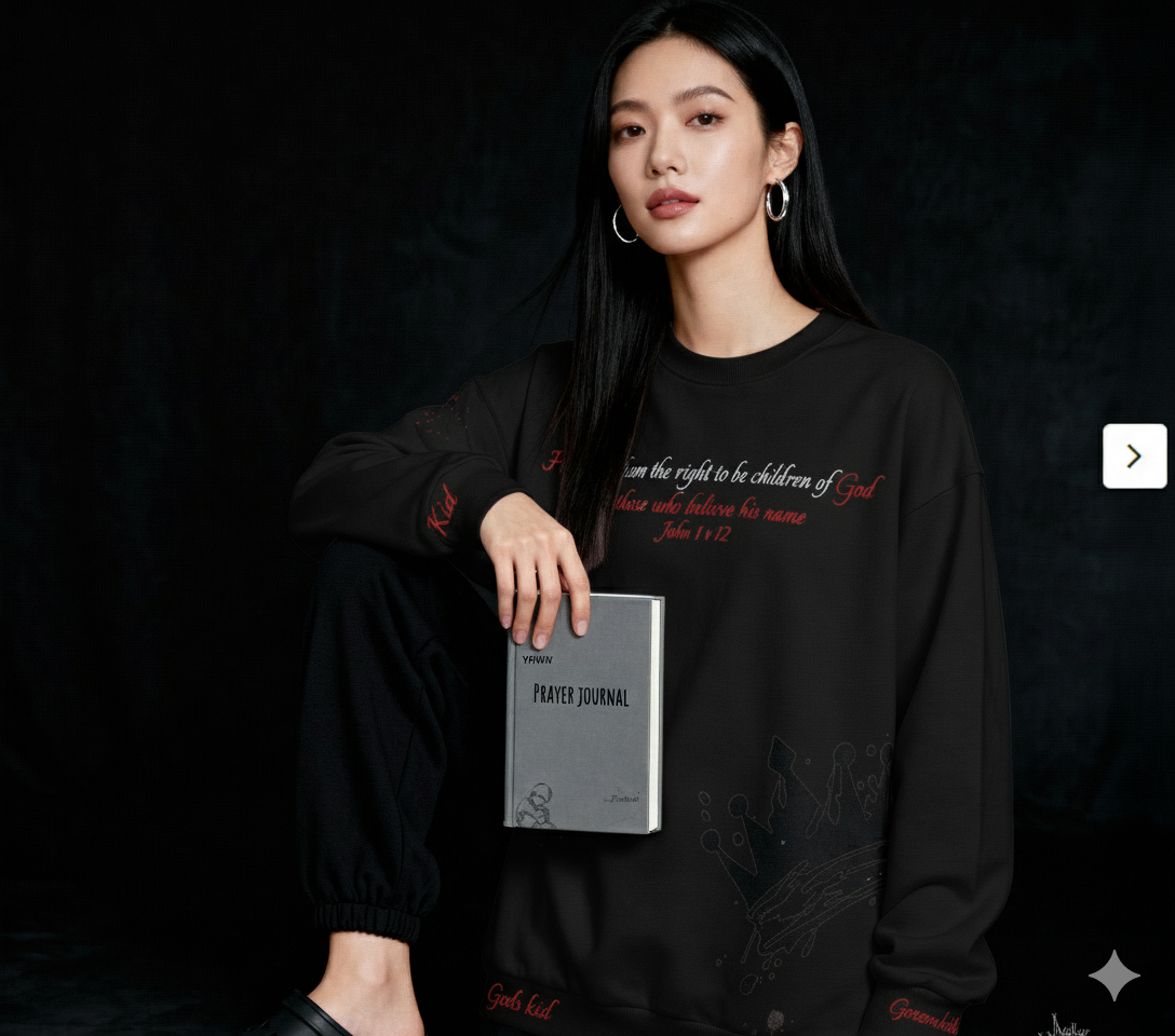 Christian Prayer Journal with Greek,Hebrew and English names of Jesus inscribed - God's Kids Clothing