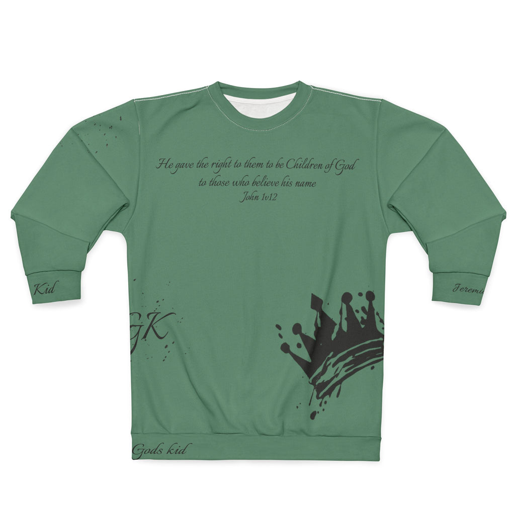 Green God's Kids Unisex Sweatshirt - God's Kids Clothing