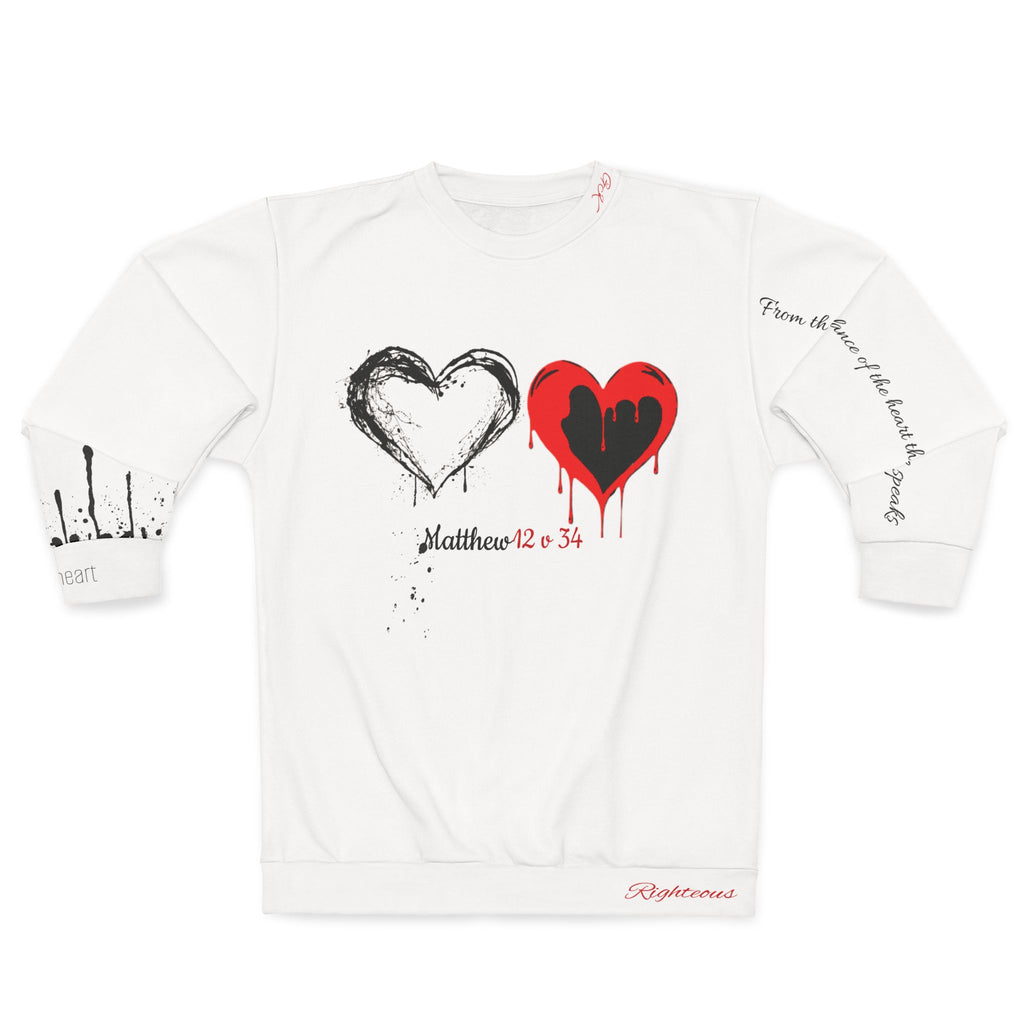 Faith Based Unisex Sweatshirt with Heart Overflow Verse - God's Kids Clothing