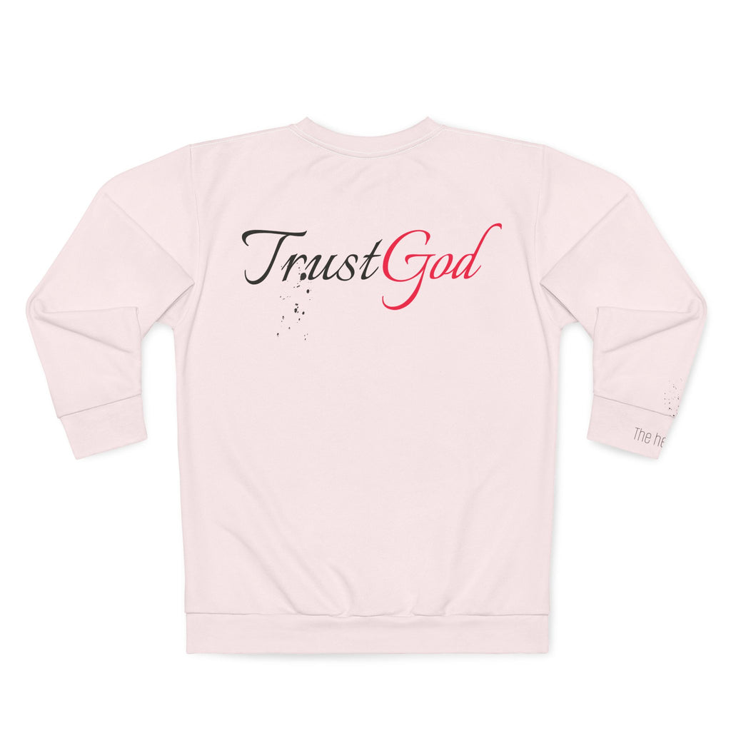 Unisex Sweatshirt (The overflow of the heart)pink - God's Kids Clothing