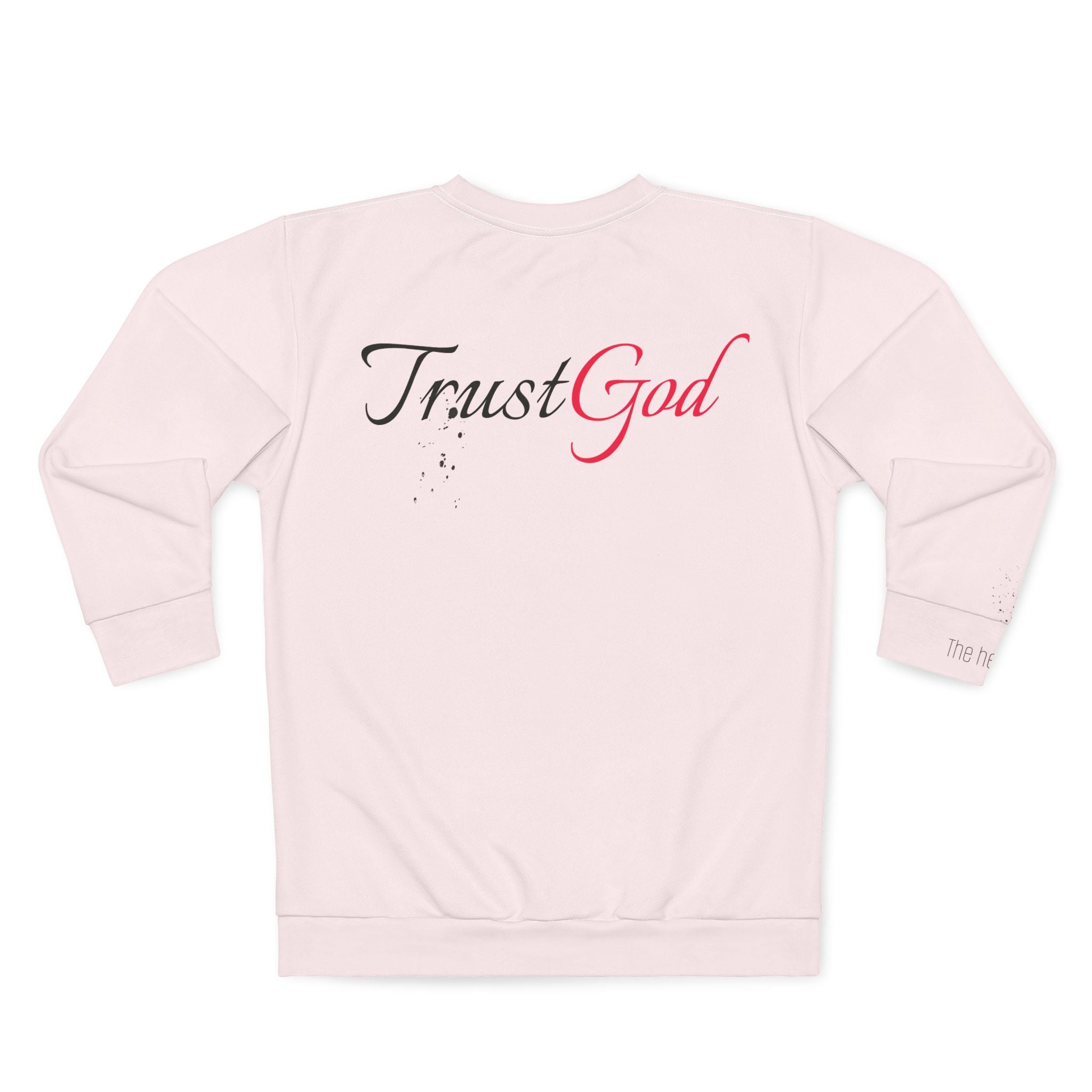 Unisex Sweatshirt (The overflow of the heart)pink - God's Kids Clothing