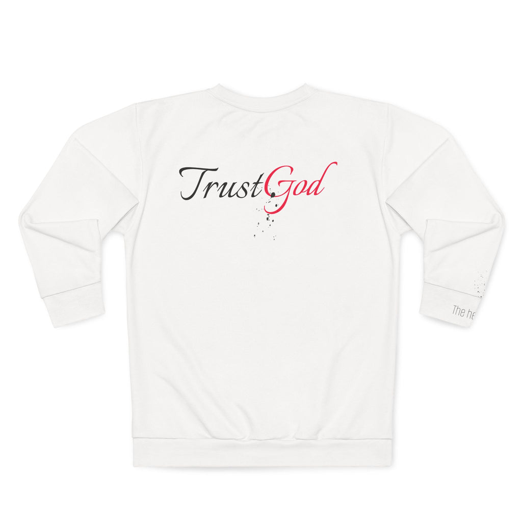 Faith Based Unisex Sweatshirt with Heart Overflow Verse - God's Kids Clothing