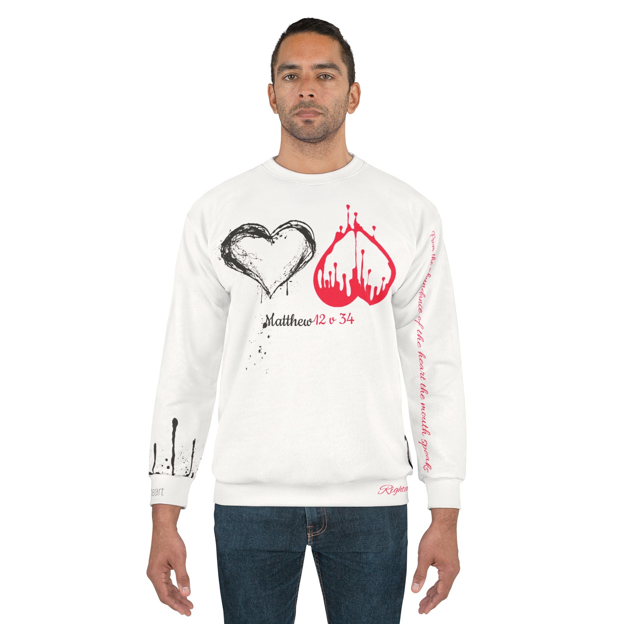 Unisex Sweatshirt (The overflow of the heart) - God's Kids Clothing