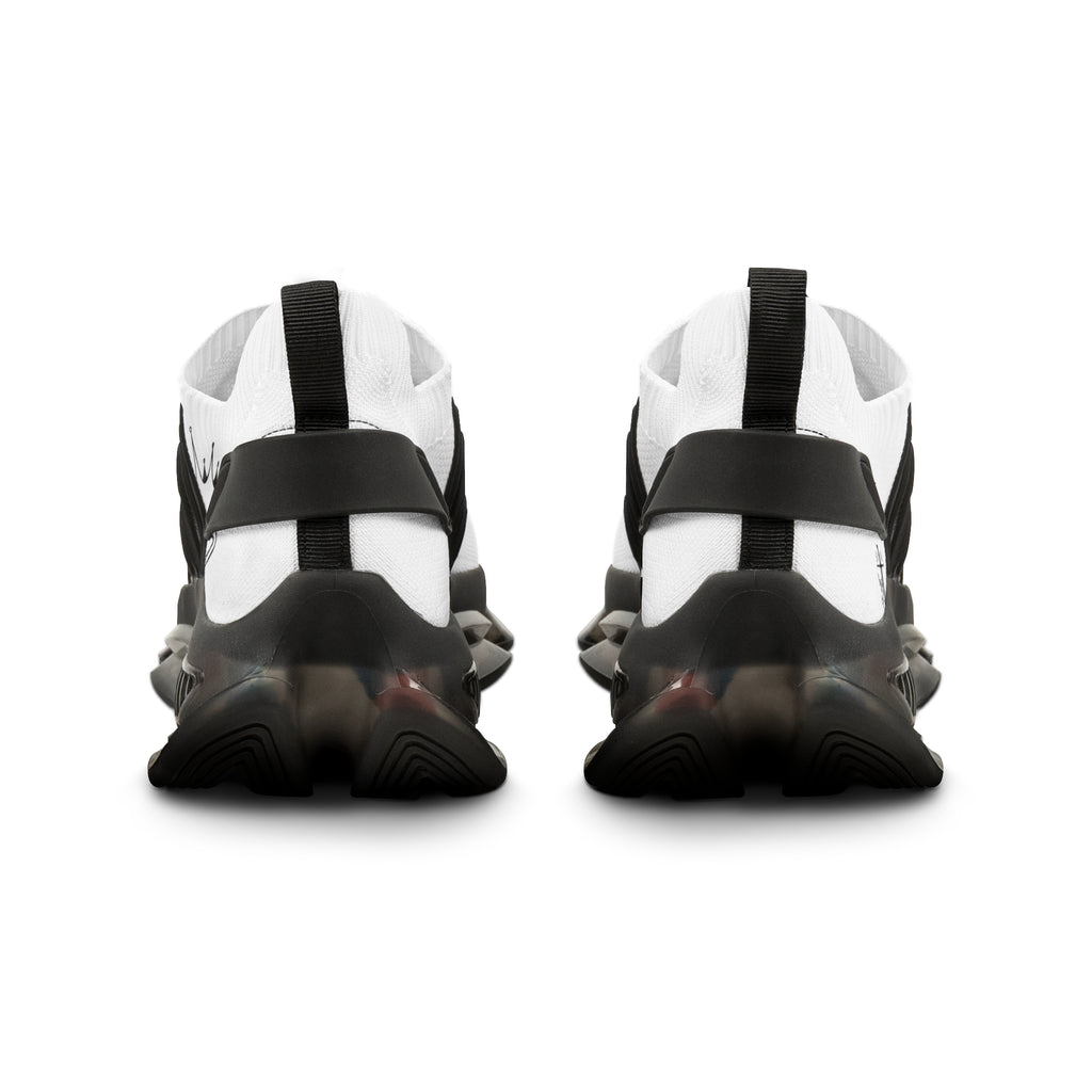 Men's White Mesh Sneakers — 'God's Son' Text Casual Athletic Shoes