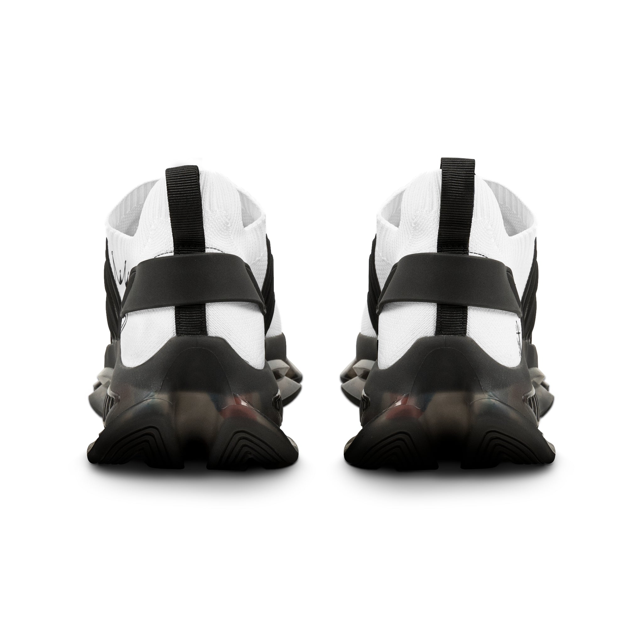 Men's White Mesh Sneakers — 'God's Son' Text Casual Athletic Shoes