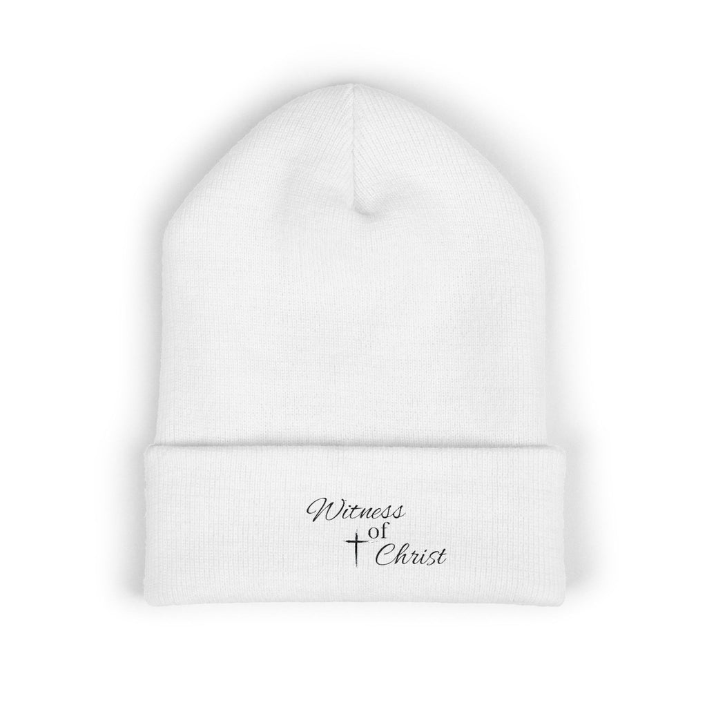 Embroidered "Witness of Christ" Cuffed Beanie - God's Kids Clothing