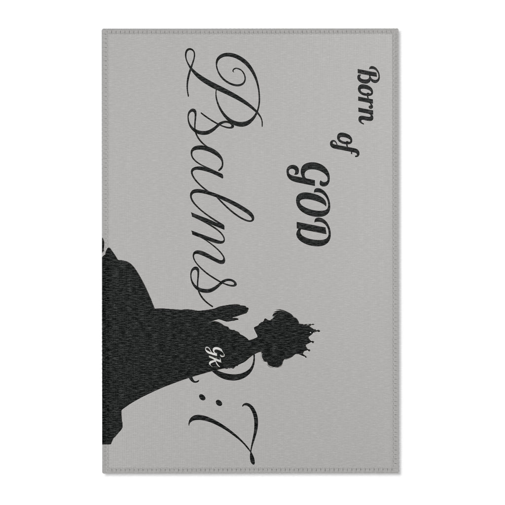 Personalizable Born of God prayer rug - God's Kids Clothing