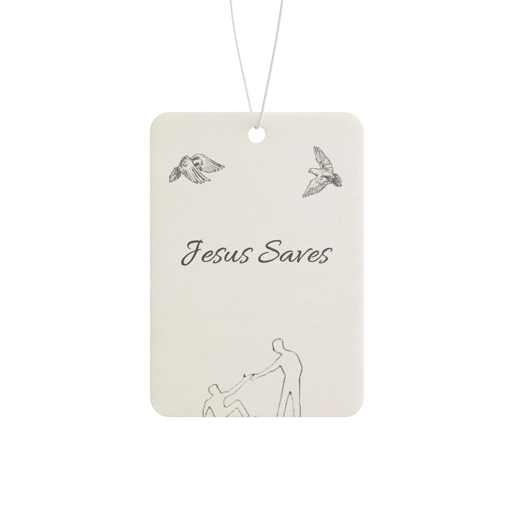 Car Air Freshener - 'Jesus Saves' - God's Kids Clothing