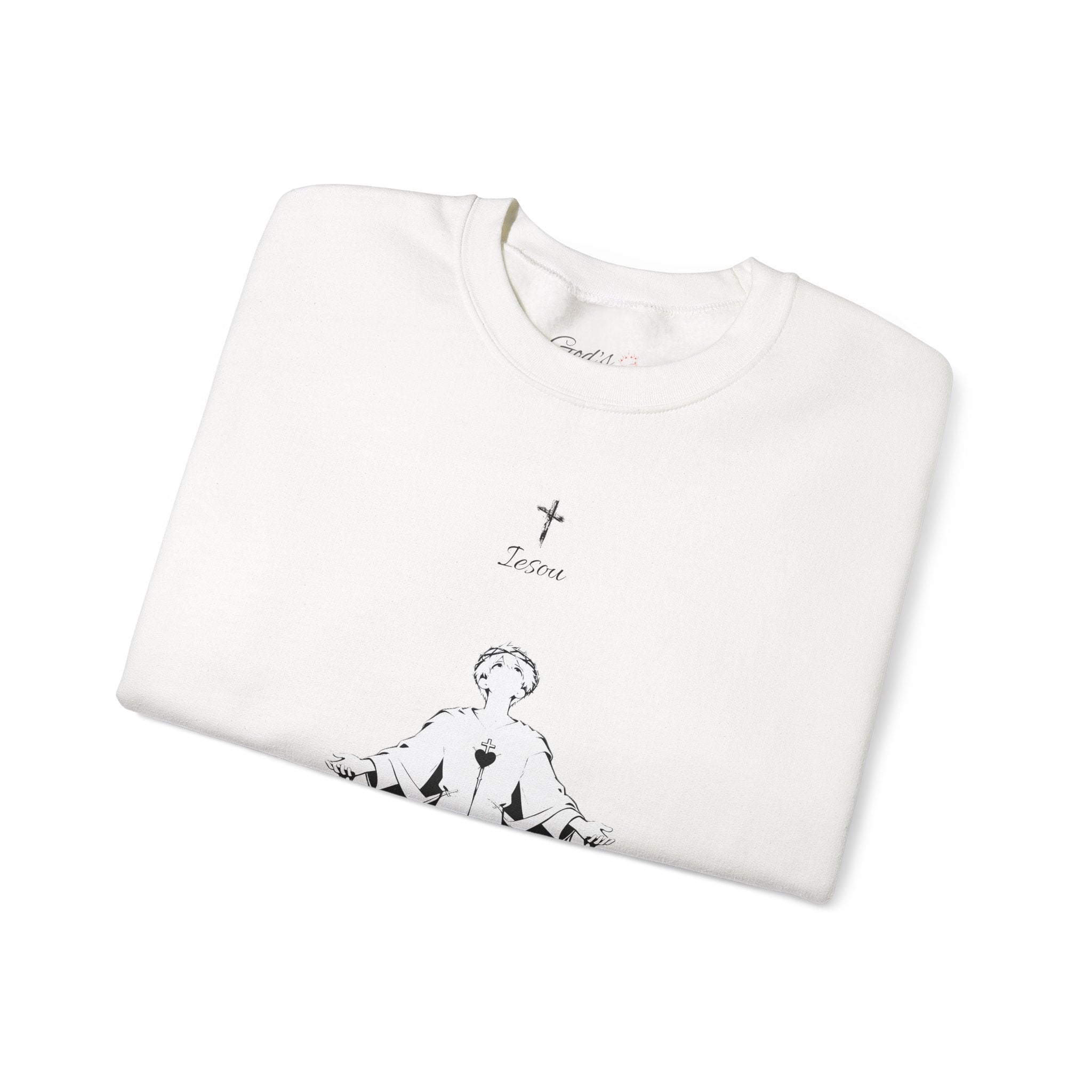 Crewneck Sweatshirt — "Crucify Your Flesh"  Christian Graphic