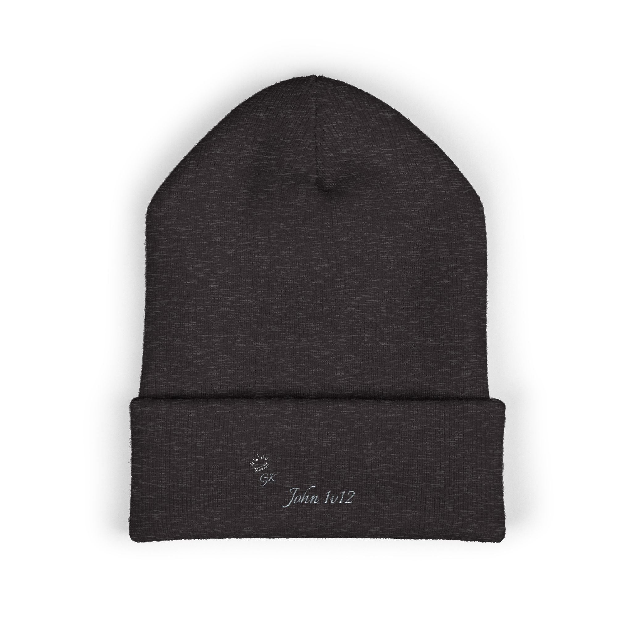 Embroidered Classic Cuffed Beanie - John 4v12 - God's Kids Clothing