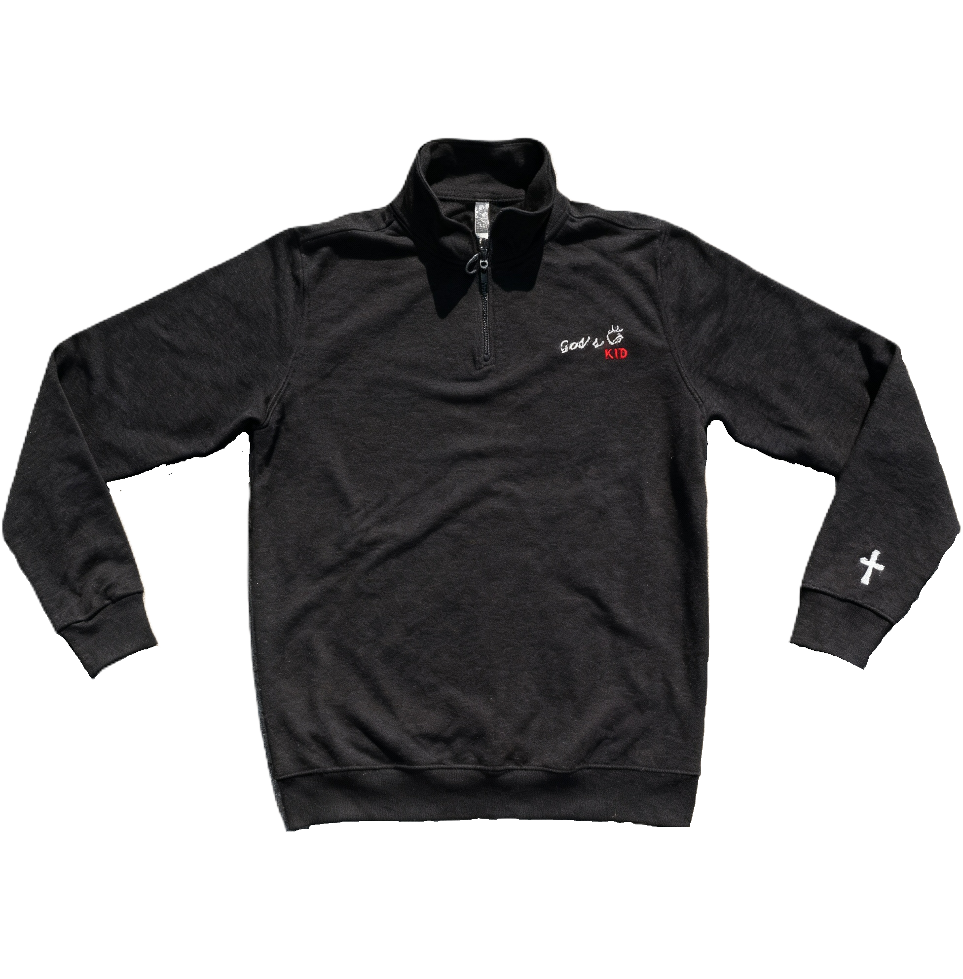 Unisex fleece quarter zip Gods Kid