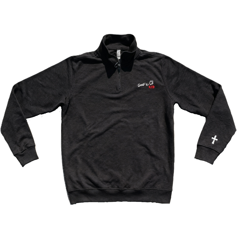Unisex fleece quarter zip Gods Kid